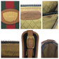 GUCCI Shoulder Bag GG canvas Black Brown Gold Metal Old Gucci Shelly Line
