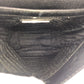 PRADA Shoulder Bag PVC Black Silver Metal Vittero Triangle With logo
