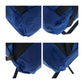 PRADA Backpack Nylon Blue Silver Metal Test Triangle With logo