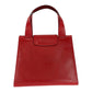 CELINE Handbag 7/02 leather Red Gold Metal Horse Carriage