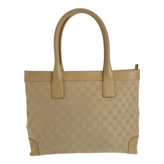GUCCI Tote Bag 33890 GG canvas Beige Gold Metal