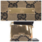 GUCCI Shoulder Bag 019 0433 GG canvas Beige Black Gold Metal