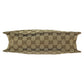 GUCCI Shoulder Bag 120841 GG canvas Brown Silver Metal Eclipse