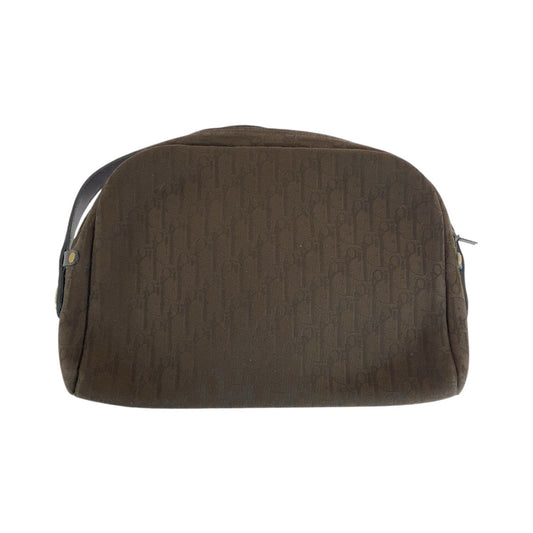 Dior Shoulder Bag canvas Brown Gold Metal Trotter