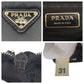 PRADA Shoulder Bag Nylon Black SilverMetal Test Triangle With logo