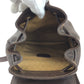 GUCCI Backpack 003 2852 leather Dark Brown Brown Gold Metal Bamboo