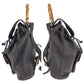 GUCCI Backpack 003 2852 leather Dark Brown Brown Gold Metal Bamboo