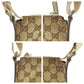GUCCI Shoulder Bag 147671 GG canvas Brown Ivory Silver Metal