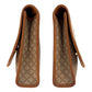 CELINE Clutch bag M08 PVC Brown Gold Metal Macadam