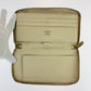 LOUIS VUITTON Long Wallet Purse N60012 PVC White Gray Gold Metal Damier Azur Zippy Organizer