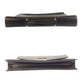 PRADA Business bag leather Brown Silver Metal