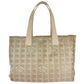 CHANEL Tote Bag canvas Pink Beige SilverMetal New travel line COCO Mark