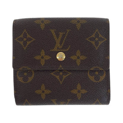 LOUIS VUITTON Tri-fold wallet M61652 PVC Brown Gold Metal Monogram Porte Monnaie Billets Cartes Credit