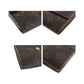LOUIS VUITTON Tri-fold wallet M61652 PVC Brown Gold Metal Monogram Porte Monnaie Billets Cartes Credit