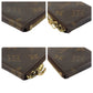 LOUIS VUITTON Coin case M62650 PVC Brown Monogram Pochette cree