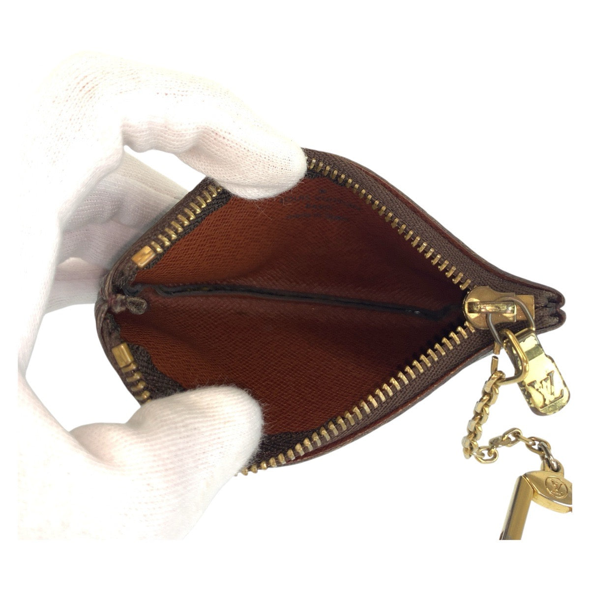 LOUIS VUITTON Coin case M62650 PVC Brown Monogram Pochette cree