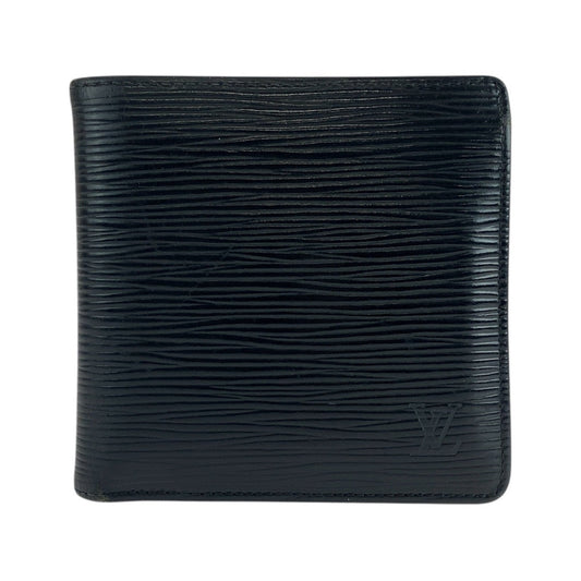 LOUIS VUITTON Bifold Wallet M60612 leather Noir black Epi PortefeuilleMarco