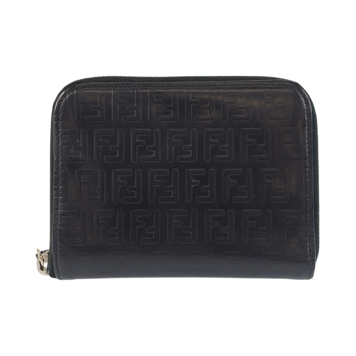 FENDI Bifold Wallet 31120 enamel Black SilverMetal Zucchino
