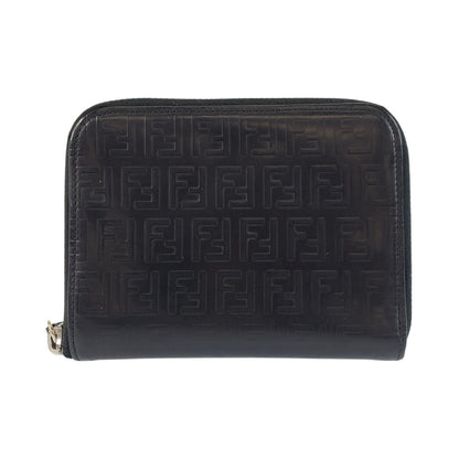 FENDI Bifold Wallet 31120 enamel Black SilverMetal Zucchino