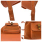 GUCCI Backpack 003 3444 0030 Suede Orange Brown Gold Metal Bamboo