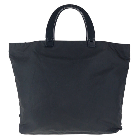 PRADA Tote Bag Nylon Black black Test Triangle With logo