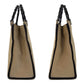 GUCCI Handbag 002 1010 canvas Beige Gunmetal Bamboo
