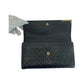 GUCCI Long Wallet Purse 291099 leather Black GoldMetal Guccisima