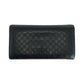 GUCCI Long Wallet Purse 291099 leather Black GoldMetal Guccisima