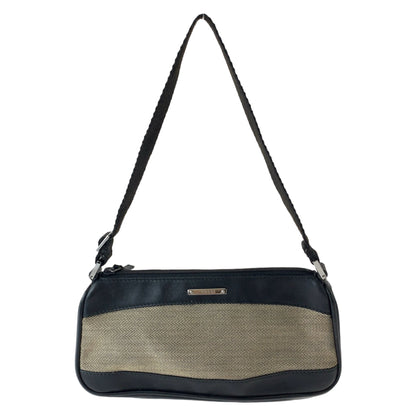 GUCCI Handbag 92820 canvas Black Brown SilverMetal
