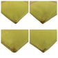 PRADA Tote Bag canvas Beige Green SilverMetal Triangle With logo