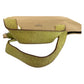 PRADA Tote Bag canvas Beige Green SilverMetal Triangle With logo