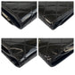 CHANEL Bifold Wallet Patent leather Black SilverMetal Brilliant Matrasse COCO Mark