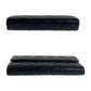 CHANEL Long Wallet Purse lambskin Black SilverMetal Matrasse COCO Mark