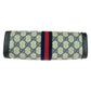 GUCCI Clutch bag GG Supreme Canvas Navy Red Gray Old Gucci Shelly Line