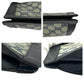 GUCCI Clutch bag GG Supreme Canvas Navy Red Gray Old Gucci Shelly Line
