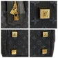 LOUIS VUITTON Handbag M92414 canvas Navy Gold Metal Monogram mini Josephine PN