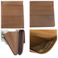 LOUIS VUITTON Tri-fold wallet M61652 PVC Brown Gold Metal Monogram Porto Monnaie BiéCartes Credit