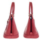PRADA Handbag leather Red Gold Metal Safiano Triangle With logo
