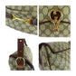 GUCCI Shoulder Bag GG Supreme Canvas Beige Brown Gold Metal Old Gucci