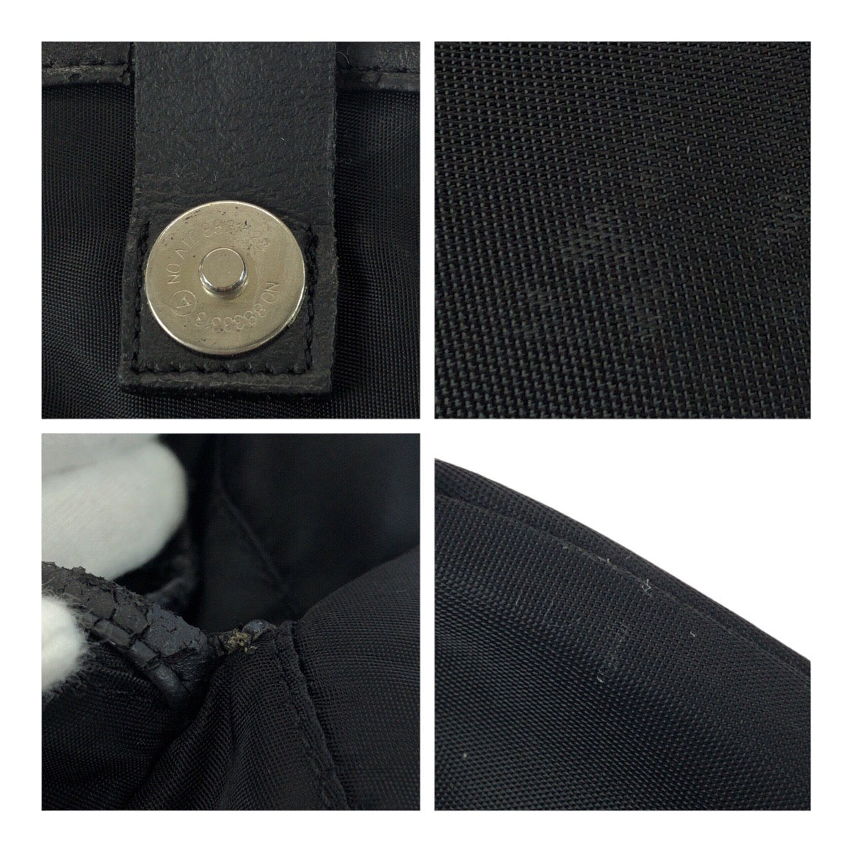 PRADA Backpack Nylon Black SilverMetal Test