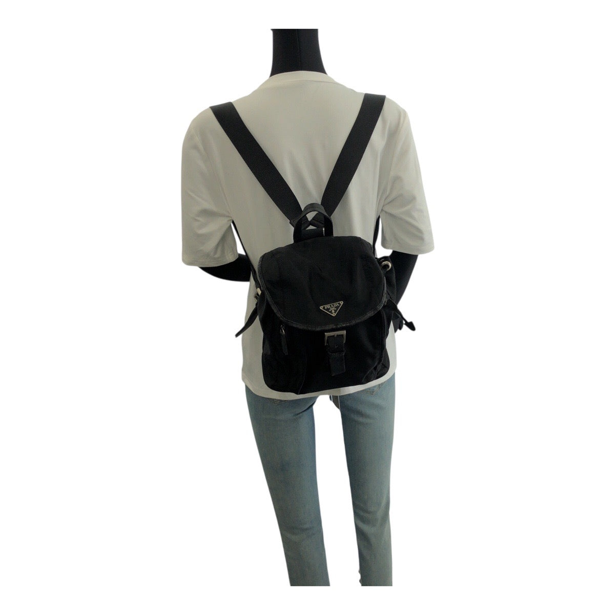 PRADA Backpack Nylon Black SilverMetal Test