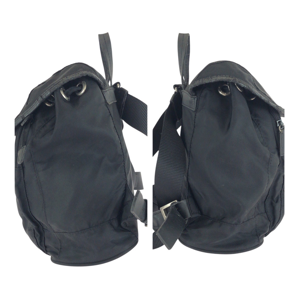 PRADA Backpack Nylon Black SilverMetal Test