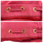 PRADA Pouch Nylon Pink Gold Metal Test Triangle With logo