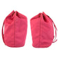 PRADA Pouch Nylon Pink Gold Metal Test Triangle With logo