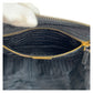 PRADA Pouch Nylon Black GoldMetal Test Triangle With logo