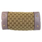 GUCCI Tote Bag 269957 GG canvas Beige Purple Gold Metal Bamboo heart
