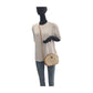 GUCCI Shoulder Bag 007 89 0094 PVC Beige Brown Gold Metal Old Gucci