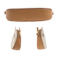 GUCCI Shoulder Bag 007 89 0094 PVC Beige Brown Gold Metal Old Gucci