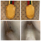 GUCCI Tote Bag 002 58 4889 PVC Beige Gold Metal Micro GG Sherry Line Old Gucci