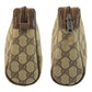GUCCI Clutch bag 98 69 014 3553 GG Supreme Canvas Beige Brown Gold Metal Sherry Line Old Gucci